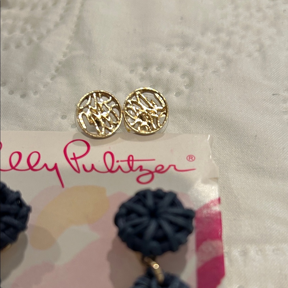 New Lilly Pulitzer lot of earrings and bracelet. - Picture 4 of 5